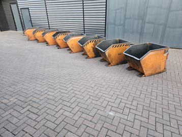 Kiepbak kantelbak spanenbak heftruck 450 liter, Voorzetapparatuur