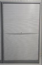 Roldeurkast - 3 legborden - 200x120x45 cm, Huis en Inrichting, Kasten | Roldeurkasten en Archiefkasten, Ophalen, Gebruikt, 100 tot 150 cm