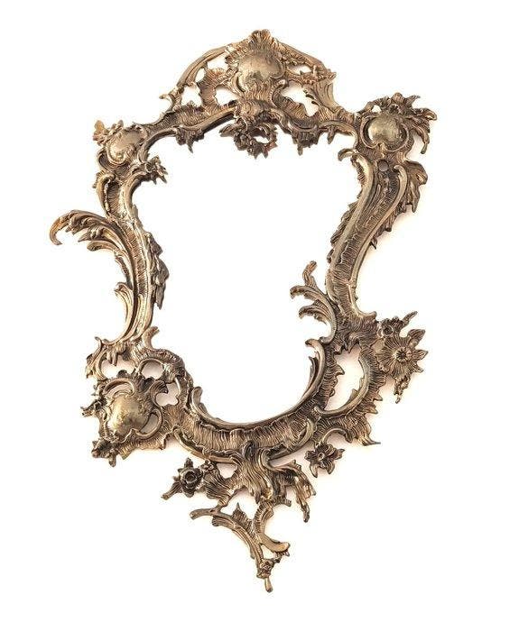 Spiegel - Brons - Louis XV-stijl, Antiek en Kunst, Antiek | Overige Antiek