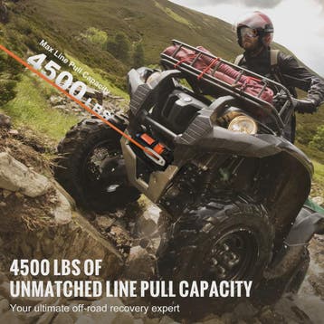 Elektrische Lier 4500lbs voor ATV/UTV met Synthetisch Touw,, Verzenden, Nieuw