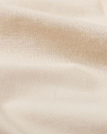 HEMA Hoeslaken 180x200cm hotel katoen percal beige, Verzenden, Nieuw, Beige