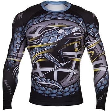 Venum RTW Rashguard L/S Zwart Blauw, Ophalen of Verzenden, Nieuw