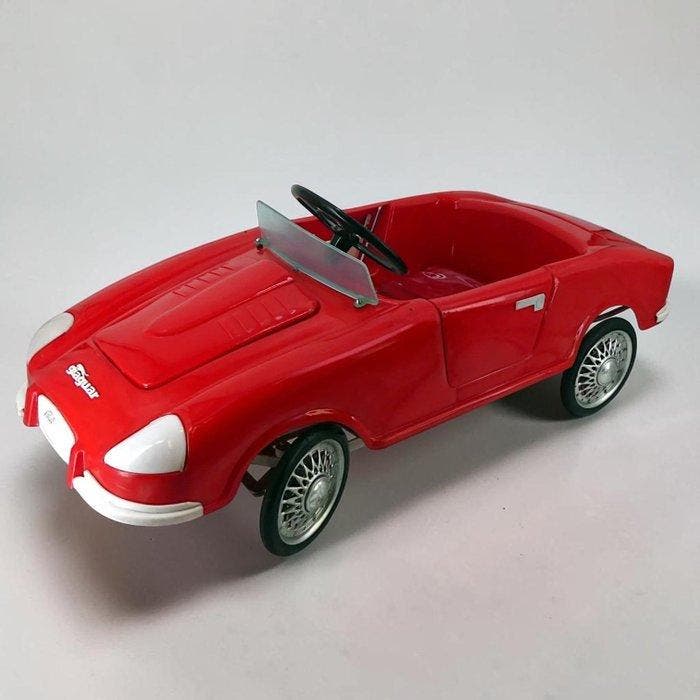 Pines - Trapauto Mod. Jaguar E-Type Roadster RARA RED, Antiek en Kunst, Antiek | Speelgoed
