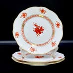 Herend - Exquisite Set of 3 Plates (17 cm) - Chinese