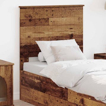 vidaXL Hoofdbord met hoofdeinde Oud Hout 75 cm Bewerkt hout, Verzenden, Nieuw, Bruin, Hout