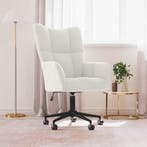 vidaXL Relaxstoel fluweel crèmewit, Verzenden, Nieuw