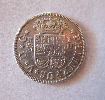 Spanje. Felipe V. real de plata acuñado en la ceca de Madrid