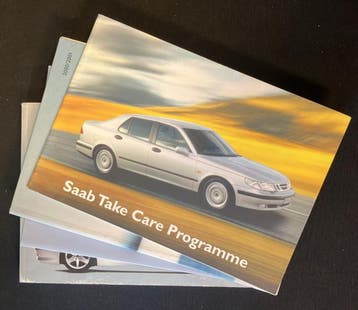 2001 Saab 93 boordmap + instructieboekjes, Ophalen of Verzenden
