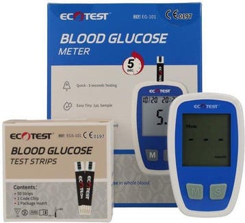 Bloedsuikermeter Startpakket + 50 Teststrips en Lancetten, Boeken, Verzenden, Nieuw