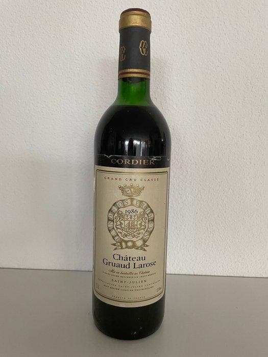 1986 Château Gruaud Larose - Saint-Julien 2ème Grand Cru, Verzamelen, Wijnen