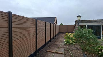 TIP: Composieten schutting laten plaatsen vanaf €150,00 p/m, Tuin en Terras, Nieuw, Kunststof, 1 tot 2 meter