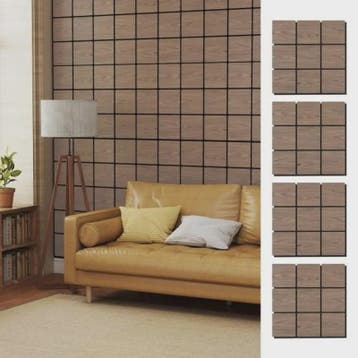 4-Pack Akoestische Wandpanelen met Houten Vlakken - Geluidsi, Verzenden, Nieuw