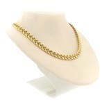 Gouden vossenstraat collier. (Ketting), Ophalen of Verzenden, Gebruikt, Overige kleuren, Goud