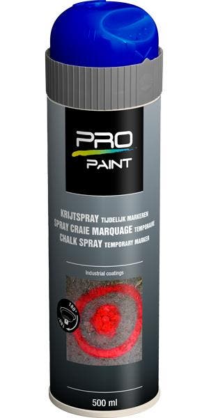 Pro paint krijtspray tijdelijke markering 1 stuk, 500 ml,, Verzenden, Nieuw