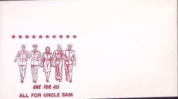 Amerikaanse envelop WWII (lijst optie), Verzenden
