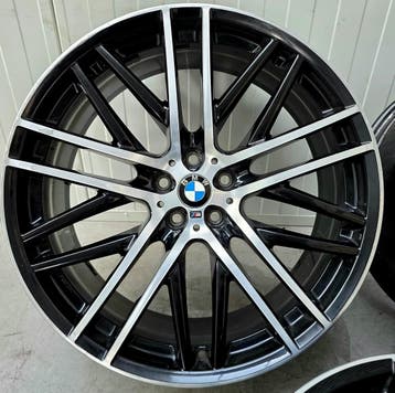 3x OEM BMW 650M 21 inch velg 8.5J ET25 Two-Tone 7 serie, Velg(en), Nieuw, Personenwagen, 21 inch
