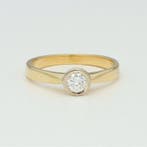 Ring - 18 karaat Witgoud, Geel goud Diamant (Natuurlijk) -, Nieuw