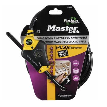 Master Lock Python Anti Diefstal Kabel met slot, 4.5 mtr, Verzenden, Nieuw