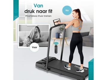 TibaGoods Loopband Inklapbaar - 1 t/m 8 km/h - Walking pad -, Verzenden, Zo goed als nieuw