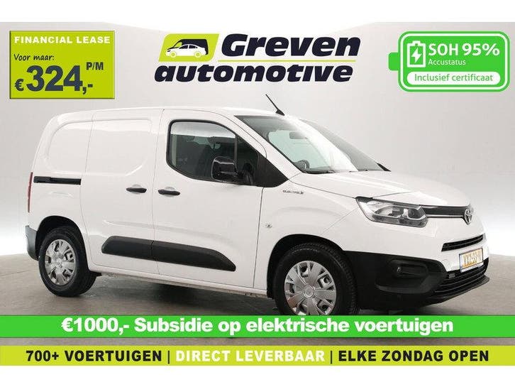 Toyota PROACE CITY 50 kWh | Snelladen | SOH 95% | Virtual, Auto's, Bestelauto's, Automaat, Elektrisch, Wit, Toyota