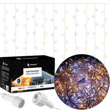 IJspegel Verlichting | 20 m + 2.5 m Snoer | 300 LED | Warm, Diversen, Ophalen of Verzenden, Nieuw