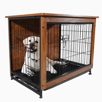 MaxxPet Houten Hondenbench 98x65x68cm (Hondenbenches, Dier), Dieren en Toebehoren, Hondenbenches, Verzenden, Nieuw