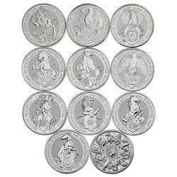 2 ounce zilveren queens beasts munten, Ophalen of Verzenden, Zilver