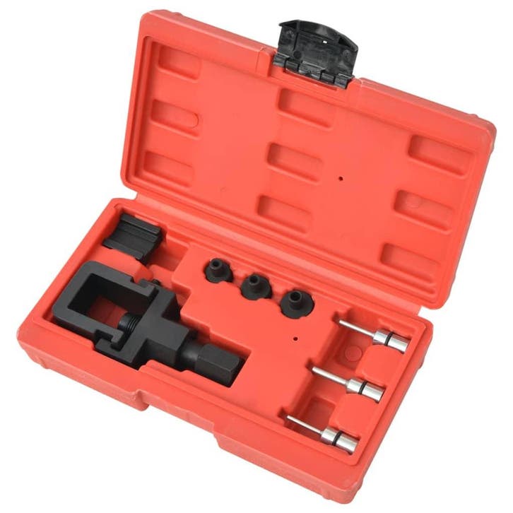 vidaXL Motorfiets kettingpons- en klink set 8-delig, Doe-het-zelf en Verbouw, Gereedschap | Handgereedschap, Nieuw, Verzenden