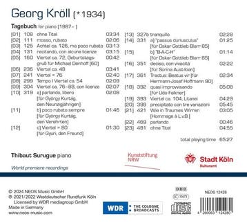 cd - thibaut surugue - GEORG KROLL TAGEBUCH (nieuw), Verzenden, Zo goed als nieuw