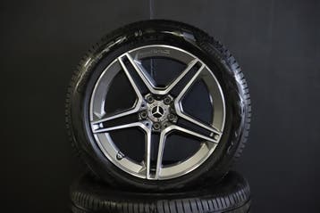 Velgen Mercedes-Benz S-Klasse AMG Pirelli Zomerbanden, Gebruikt, 255 mm, Banden en Velgen, Personenwagen