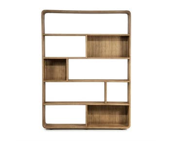 Wandkast Rigato large - bruin | BY-BOO, Ophalen of Verzenden, Nieuw