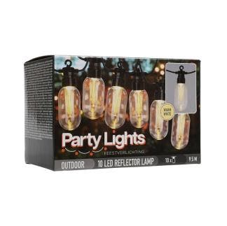 Lichtsnoer | 9.5 meter (10 leds, IP44, Warm wit), Huis en Inrichting, Lampen | Overige, Nieuw, Verzenden