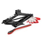 Schaarkrik met hand ratel slinger - 1,5T - Incl. gratis..., Verzenden, Nieuw