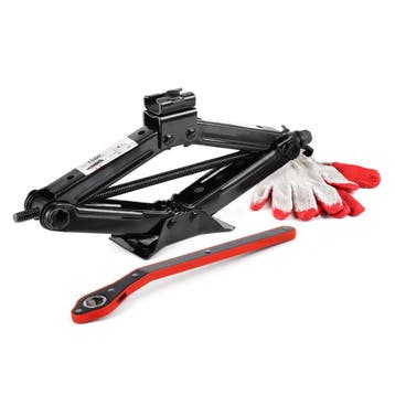 Schaarkrik met hand/ratel slinger - 1,5T - Incl. gratis..., Verzenden, Nieuw