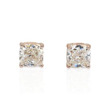 Oorbellen - 18 karaat Roségoud - 2.01ct. tw. Diamant, Nieuw