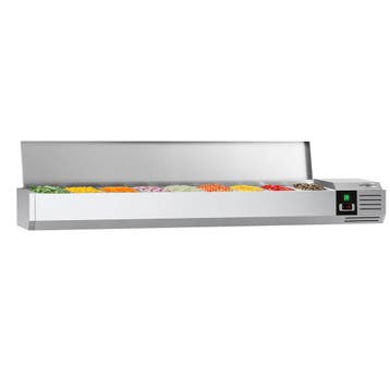 GGM Gastro | Opzetkoelvitrine PREMIUM - 2000x395mm - 9x GN |, Verzenden