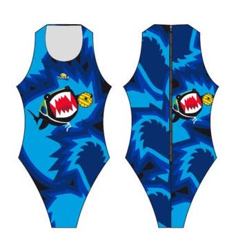 Magazijn opruiming Turbo (SIZE M) Waterpolo badpak Shark..., Nieuw