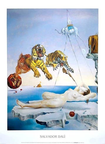 Salvador Dalí (after) - Rêve Causé par le Vol d’une abeille