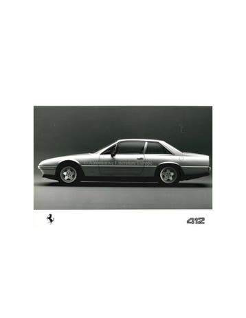 1985 FERRARI 412 PERSFOTO, Nieuw, Ferrari, Author