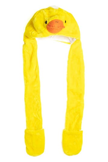 KIMU® Muts Wanten Kuiken Sjaalmuts met Oortjes Eend Geel Bon, Ophalen of Verzenden, Nieuw
