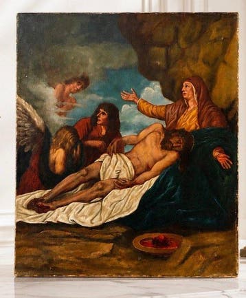 H.A. Rousseau - La déploration du christ d’après Antoine Van