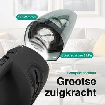 Kruimeldief Snoerloos - Handstofzuiger met 5 opzetstukken, Verzenden, Zo goed als nieuw