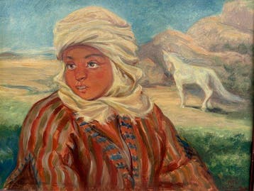 Boris Taslitzky (1911-2005) - Portrait orientaliste Jeune