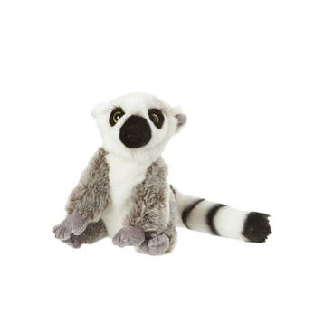 Nature Planet Ringstaart Maki knuffel - grijs - 18 cm, Verzenden, Nieuw