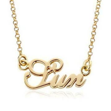 Naamketting goud al vanaf €31,95, Sieraden, Tassen en Uiterlijk, Kettingen, Met hanger, Nieuw, Ophalen of Verzenden, Goud