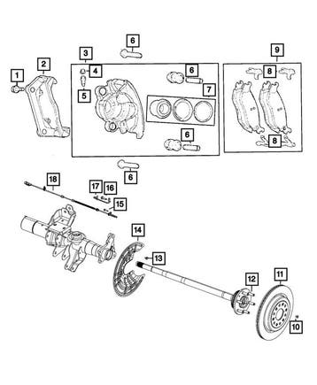Disc Brake Caliper Assembly, Rear Right - Mopar RAM 19+ DT, Ophalen of Verzenden, Nieuw