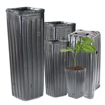 Hoge Vierkante Kweekpotten met Drainage – Zaailingen Potten, Tuin en Terras, Bloempotten, Verzenden, Nieuw