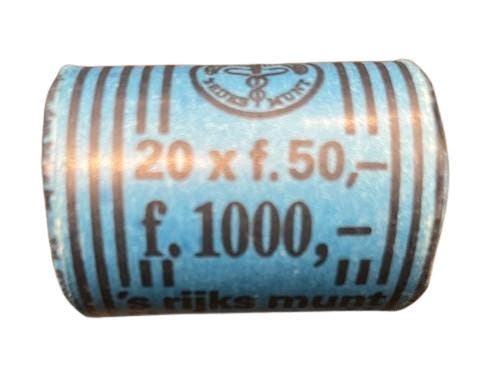 Nederlandse zilveren 50 gulden 1987 Muntrol (20 x 50 gulden), Postzegels en Munten, Munten | Nederland, Losse munt, 50 gulden