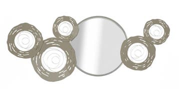 MUUR IJZEREN PANEEL HOP MET SPIEGEL CM 106X3,8X48, Ophalen of Verzenden, Nieuw