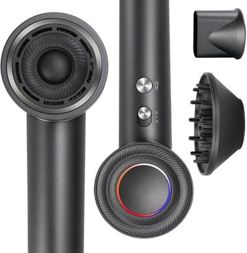 Fohn - Haardroger - Föhn met diffuser - 1600W - Zwart - Aigo, Verzenden, Zo goed als nieuw